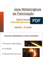 Processos Metalúrgicos de Fabricação PDF