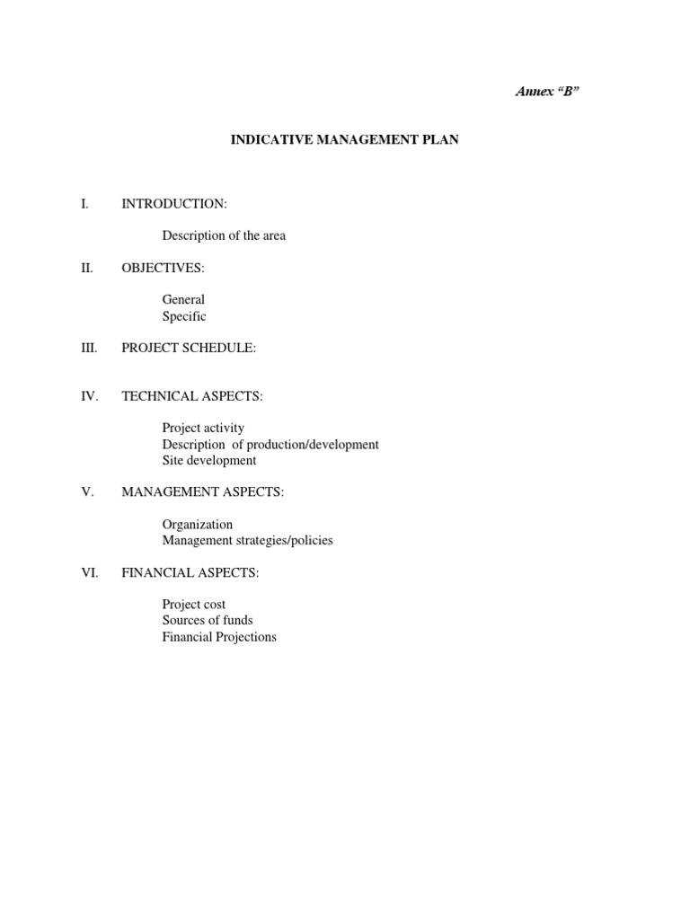 Indicative Management Plan PDF PDF