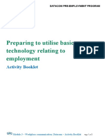 Datacom PEP Module 3 Activity Booklet - Workplace Communication BLMartin PDF