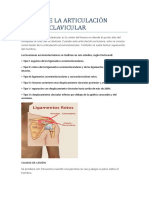 Lesión de La Articulación Acromioclavicular