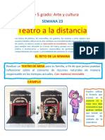 SEMANA 23. ARTE Y CULTURA. 3°, 4° Y 5° DE SECUNDARIA