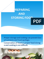 PROPER FOOD STORAGE AND PREPARATION