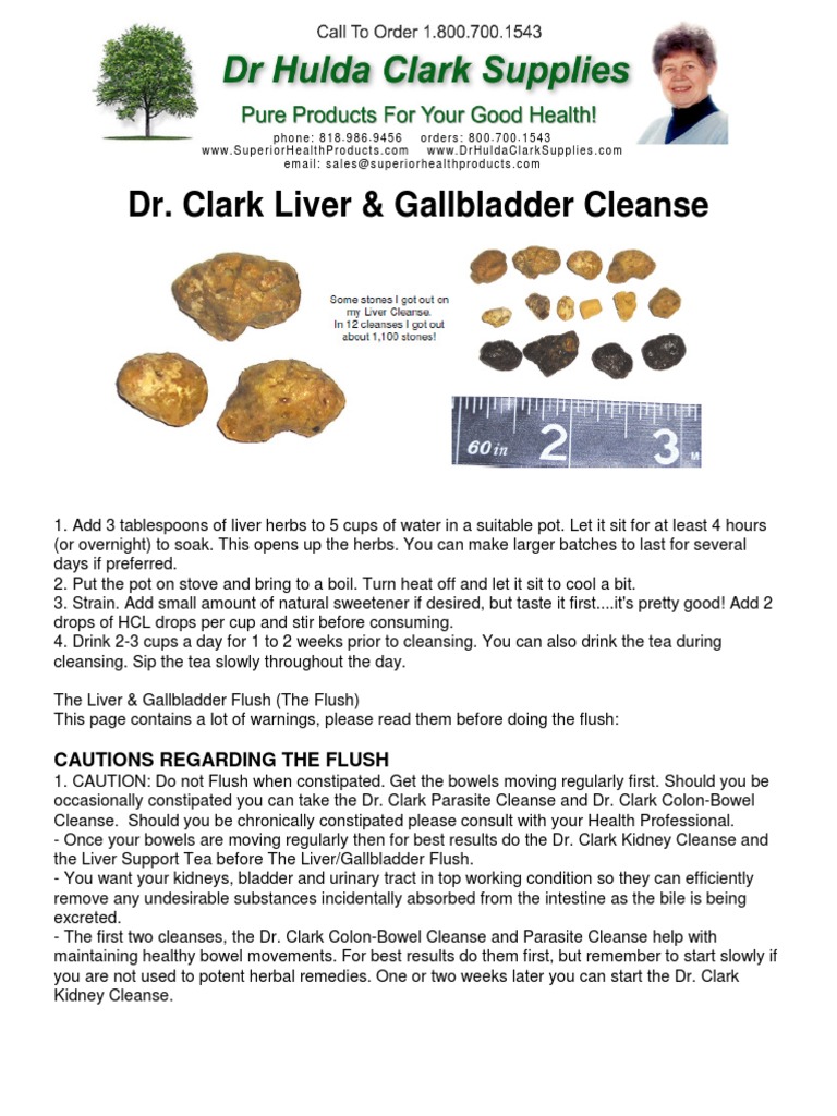Dr Clark Liver Gallbladder Cleanse Cautions Regarding The Flush