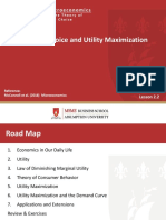 ECO2201 - Slides - 2.2 - Consumer Choice and Utility Maximization