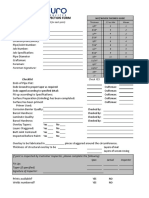 FRP Joint Inspection Form: Foreman Signature