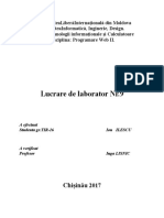 Lucrare de Laborator Nr.9: Chişinău