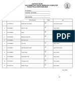 Daftar Hadir Ujian Tengah Semester Ganjil Berbasis Komputer TAHUN PELAJARAN 2020/2022