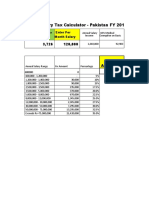 Salary Tax Calculator Pak-2019-20
