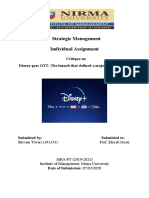 Strategic Management Individual Assignment: Critique On Disney Goes OTT: The Launch That Defined A Major Industry Shift