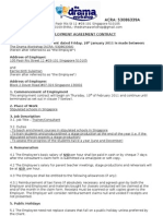 Employment Agreement Contract TDW