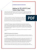 Design Guidelines For PE & ROTO Lined Carbon Steel Piping