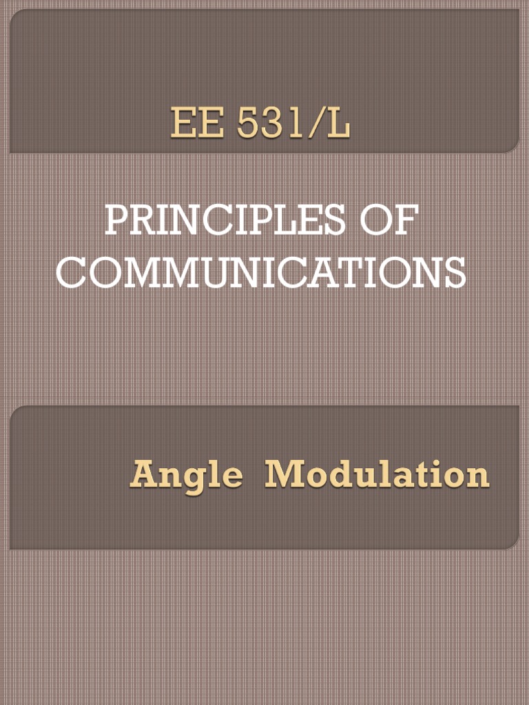 FM and PM | PDF | Frequency Modulation | Modulation