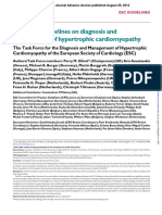 2014 ESC Guidelines On Diagnosis and Management of Hypertrophic Cardiomyopathy
