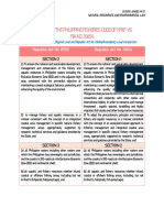 Comparing Amendments to the Philippine Fisheries Code