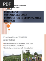 Updates of Sustainable Corn Production in Sloping Area (Scopsa) Updates of Sustainable Corn Production in Sloping Area (Scopsa)