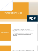 Transcription Basics