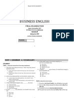 Final Test 2020 SPRNG, Online, B2, Intelligent Business, Units 8-15 Version B