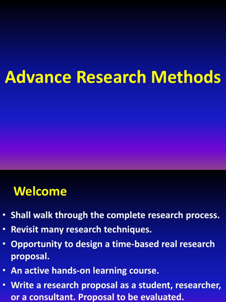 Introduction of Advance Research Methods PDF | PDF | Positivism | Science