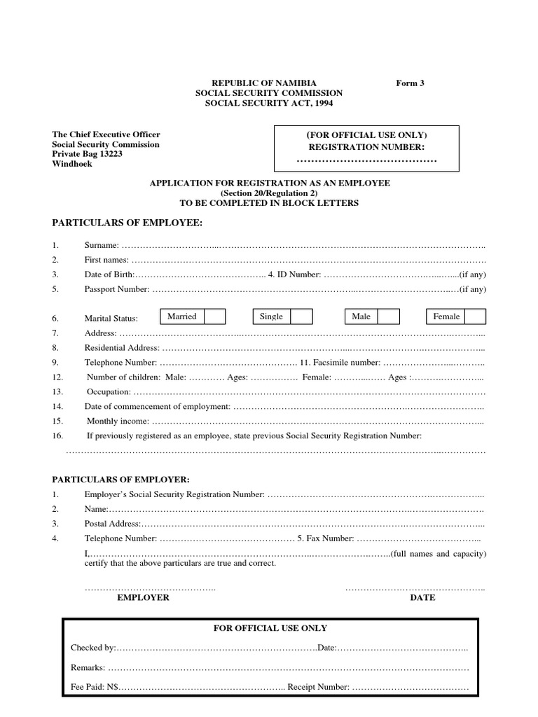 Registration Form 3 PDF | PDF | Government Information | Government