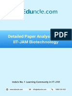 IIT-JAM 2020 Paper Analysis Biotechnology (BT
