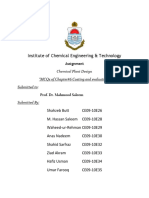 Institute of Chemical Engineering & Technology: Assignment