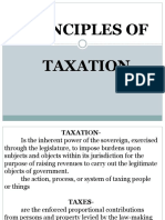 PRINCIPLES OF TAXATION: PURPOSES, THEORIES AND ESSENTIAL ELEMENTS