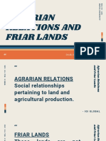 Agrarian Relations and Friar Lands PDF