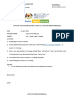 Catatan Aktiviti Guru Semasa Perintah Kawalan Pergerakan (PKP)