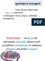 TEMA 2 Organizația Și Managerii