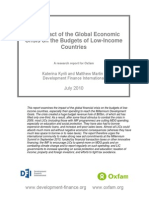 The Impact of The Global Economic Crisis On The Budgets of Low-Income Countries