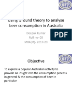 Using Ground Theory To Analise Beer Consumption in Australia