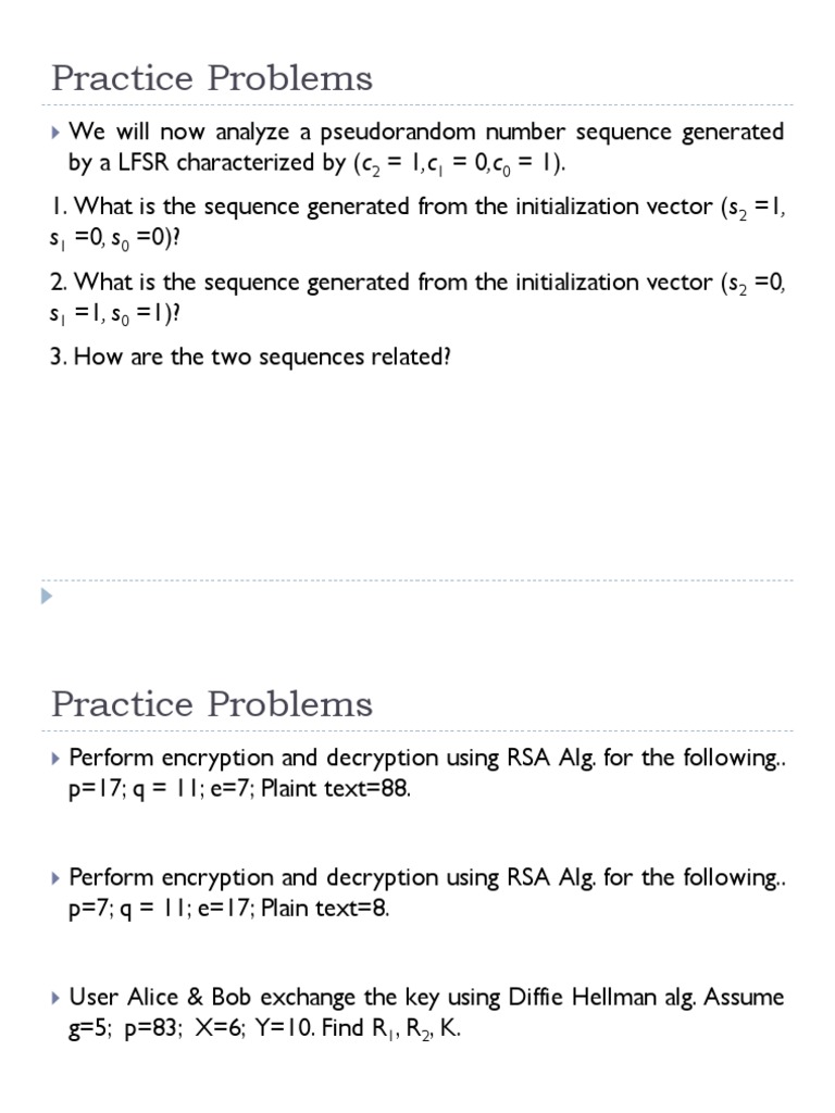 Practice Problems | PDF | Science & Mathematics | Computers