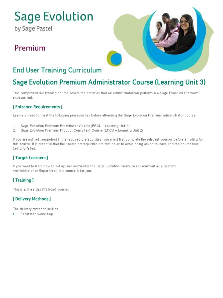 Sage Evolution Admin Training Course | PDF | Point Of Sale | Online And ...