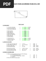 Design of Pre-Cast Stair According To Bs 8110, 1997: First Flight 1. Design Input