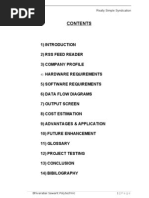Download PROJECT REPORT RSS by Somnath Satav SN47640283 doc pdf