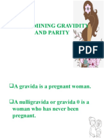 Determining Gravidity and Parity