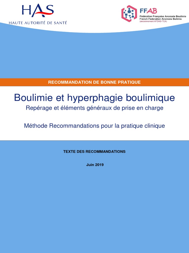Has 3 Niveaux Prise En Charge Obésité Enfants Adolescentz Schéma Aspects de La Boulimie | PDF | Trouble des conduites alimentaires |  Anorexie mentale
