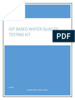 Iot Based Water Quality Testing Kit: Author (COMPANY NAME) (Company Address)
