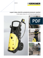 Super-Class Electric-Powered Pressure Washer: Cold Water Power For Commercial Applications
