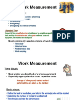 Work Measurement: Vital Inputs For