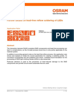 Lead-free reflow soldering of LEDs: Parameters and recommendations