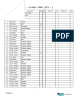 MAIN FRAME PARTS LIST