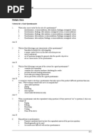 Multiple Choice Criteria For A Good Questionnaire