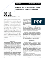 Influence of Steel Reinforcing Bars On The Evaluation of Early-Age Concrete Strength Using The Impact-Echo Method