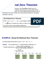 The Rational Zero Theorem