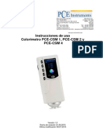 Manual Espectrofotometro Pce CSM 1 2 4 v1 - 1283549