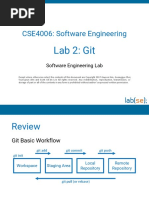 CSE4006: Software Engineering: Lab 2: Git