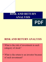 Risk & Return Analysis-2020