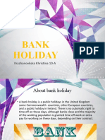 Bank Holiday: Kryzhanovkska Khristina 10-A