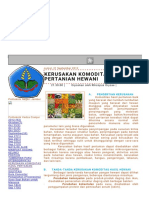 Food and Nutrient Technology KERUSAKAN KOMODITAS HASIL PERTANIAN HEWANI